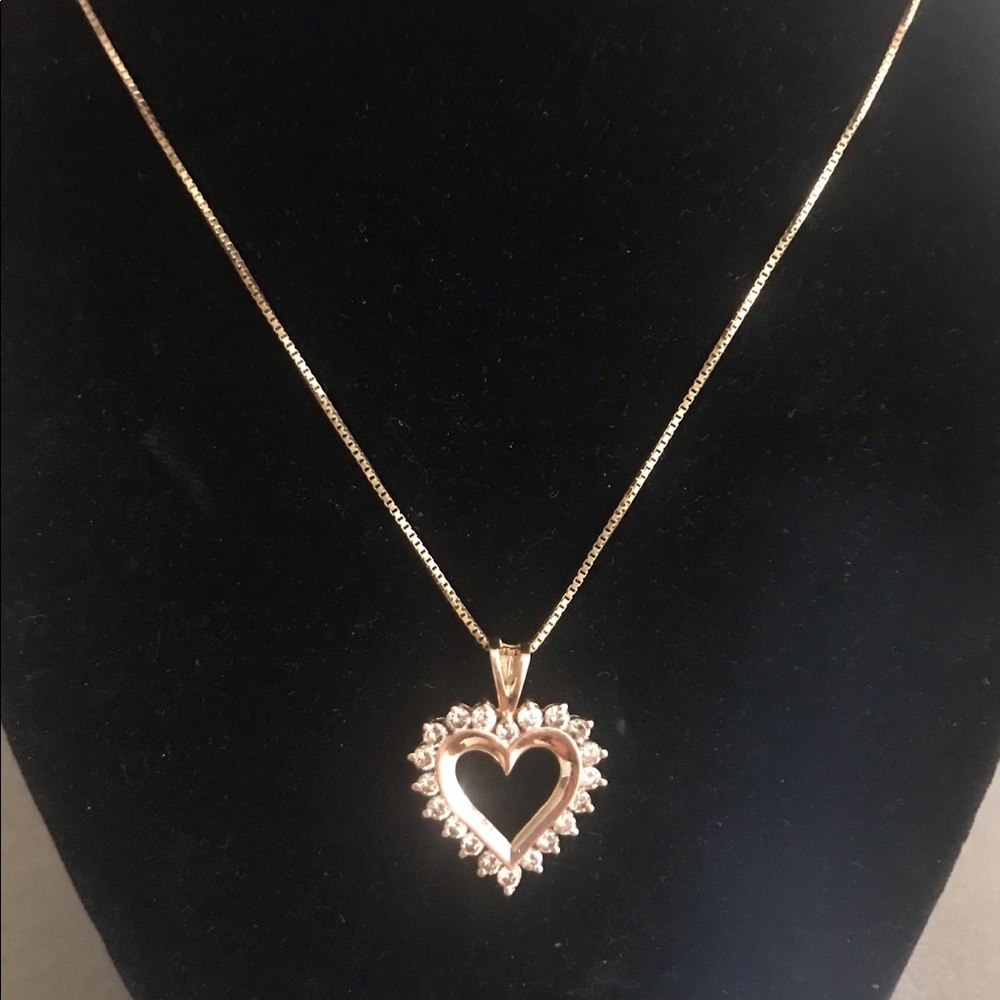Genuine Diamond Heart Pendant⭐️